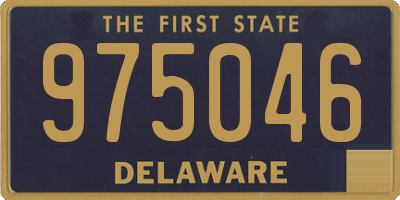 DE license plate 975046