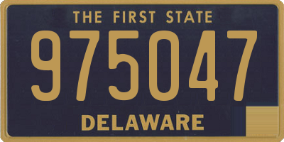 DE license plate 975047