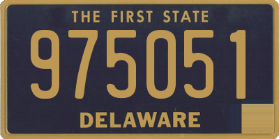 DE license plate 975051