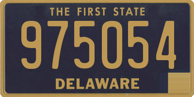 DE license plate 975054