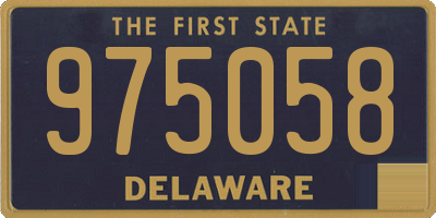 DE license plate 975058