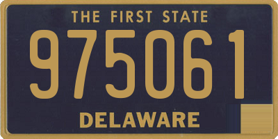 DE license plate 975061