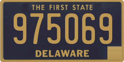 DE license plate 975069