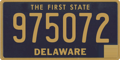 DE license plate 975072