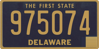 DE license plate 975074