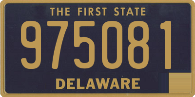 DE license plate 975081