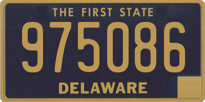 DE license plate 975086