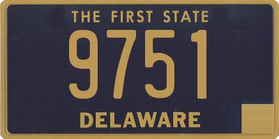 DE license plate 9751