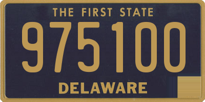 DE license plate 975100