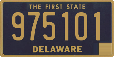 DE license plate 975101