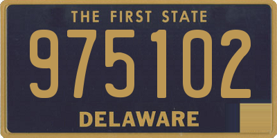 DE license plate 975102