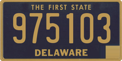 DE license plate 975103