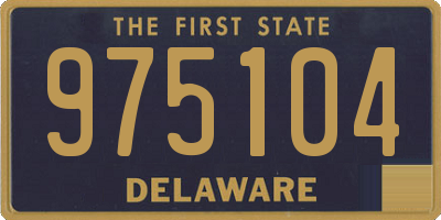 DE license plate 975104