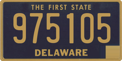 DE license plate 975105