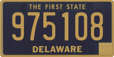 DE license plate 975108