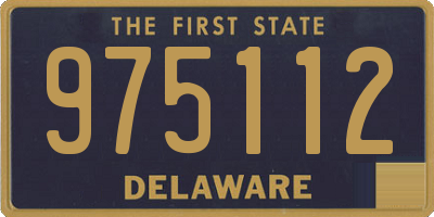 DE license plate 975112