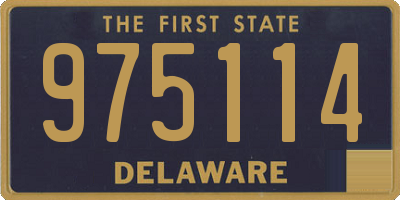 DE license plate 975114