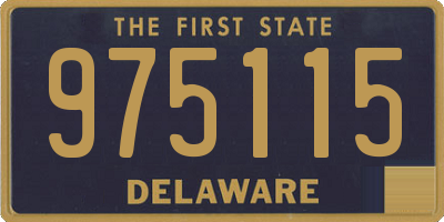 DE license plate 975115