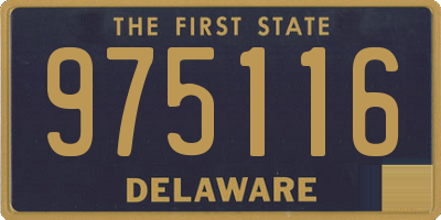 DE license plate 975116