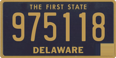 DE license plate 975118