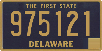 DE license plate 975121