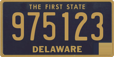 DE license plate 975123