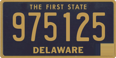 DE license plate 975125