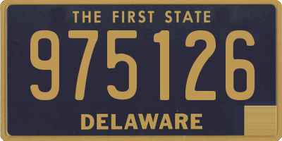 DE license plate 975126