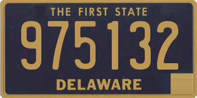 DE license plate 975132