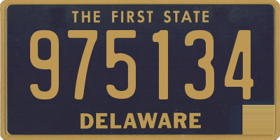 DE license plate 975134