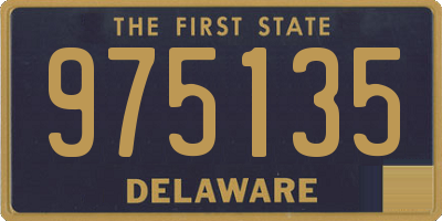 DE license plate 975135