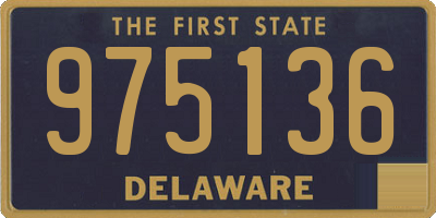 DE license plate 975136