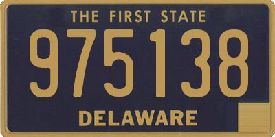 DE license plate 975138