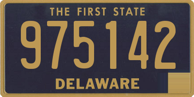 DE license plate 975142