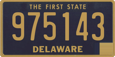 DE license plate 975143