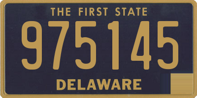 DE license plate 975145