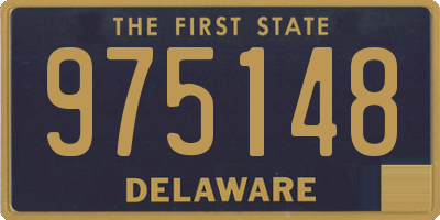 DE license plate 975148