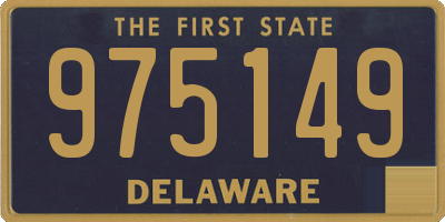 DE license plate 975149