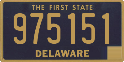 DE license plate 975151