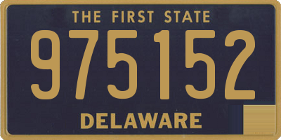 DE license plate 975152