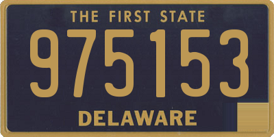 DE license plate 975153