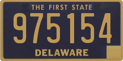 DE license plate 975154