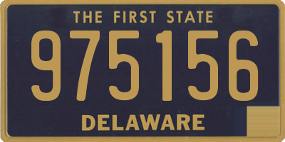 DE license plate 975156