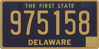 DE license plate 975158