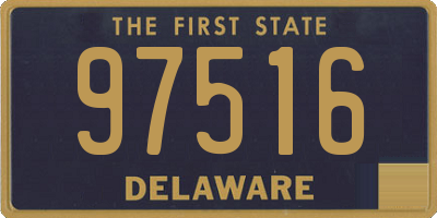 DE license plate 97516