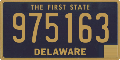 DE license plate 975163