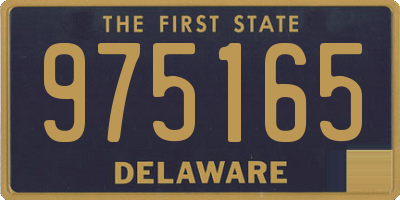 DE license plate 975165