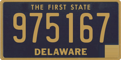 DE license plate 975167