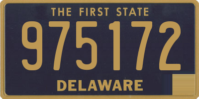 DE license plate 975172