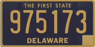 DE license plate 975173